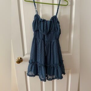 ✨WORN ONCE✨ Altar’d State Navy Mini Dress